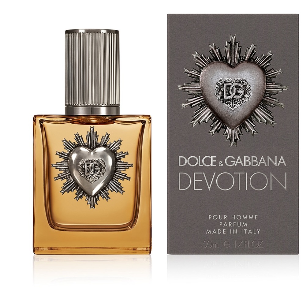Dolce & Gabbana Devotion Pour Homme Parfum in Gold and Silver